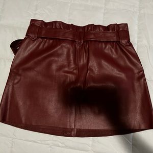 Zara leather skirt